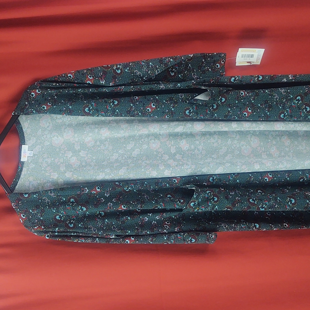 LuLaRoe Sarah Style Cardigan/Duster with pockets Sz X-Large